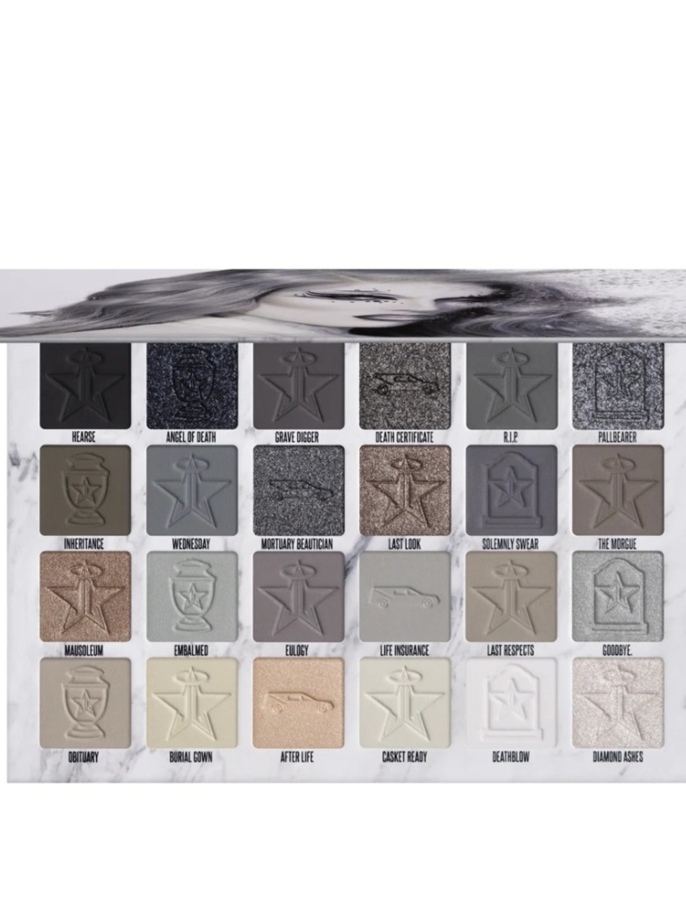 Jeffree Star Cremated Eyeshadow Palette - White Marble Packaging - Picture 16 of 16